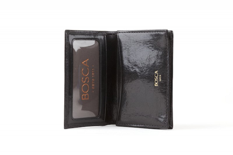 Bosca Old Leather Continental I.D. Wallet (Dark Brown)