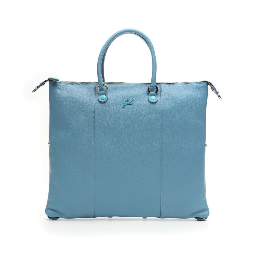 GABS Leather Blue high quality Tote travel Satchel Duffle Bag Tote Handbag