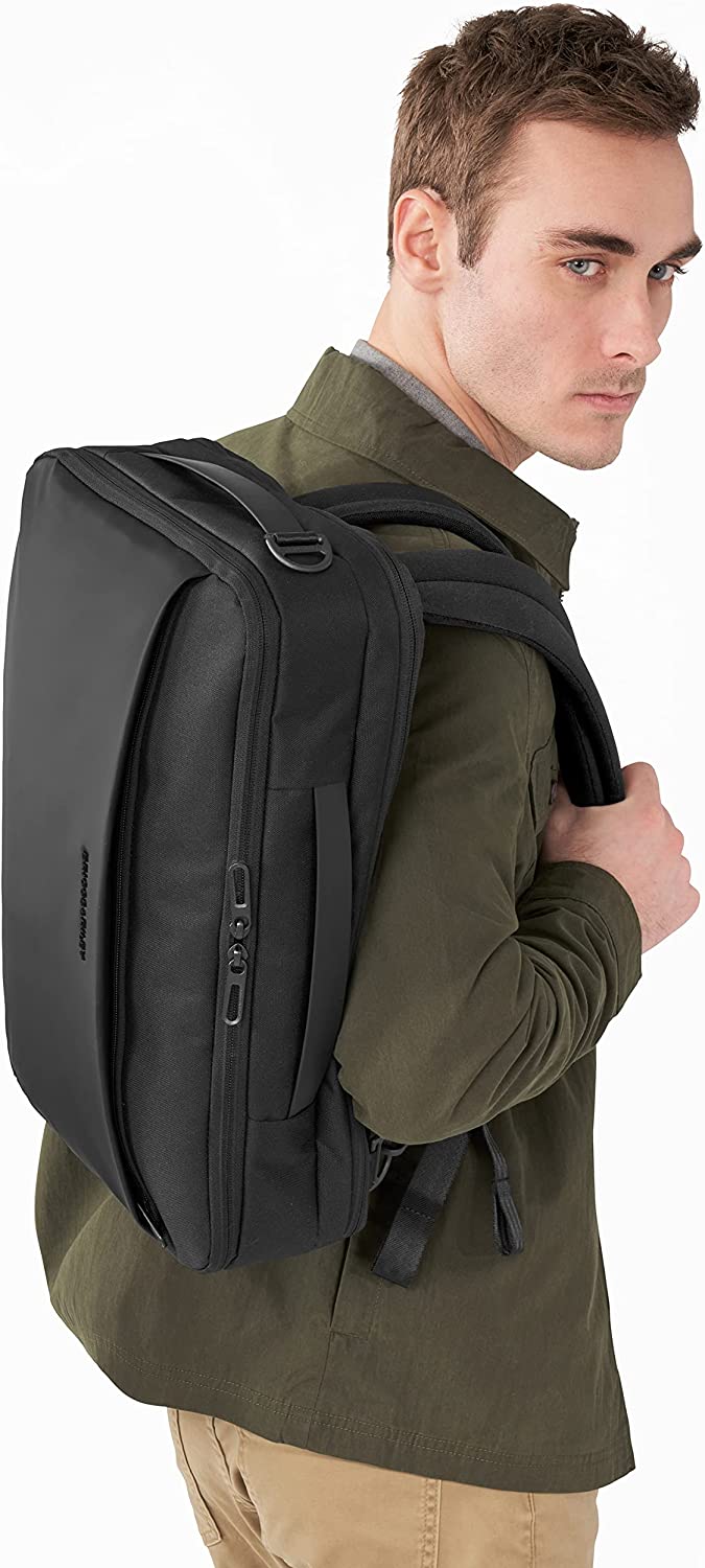 Hybrid Convertible Laptop Backpack Briefcase 17 Black pertuttistore